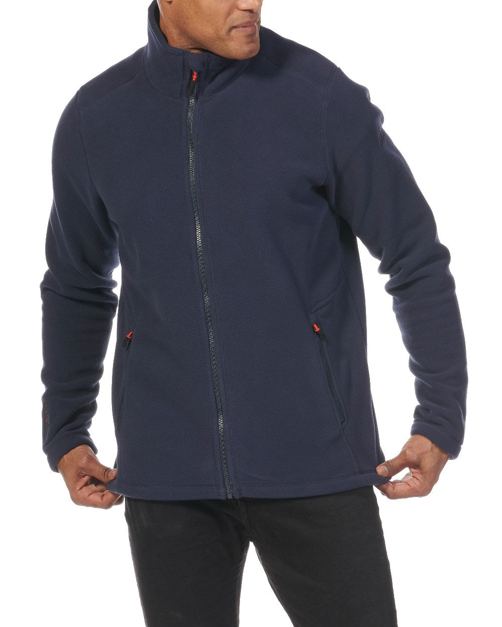 Navy coloured Musto Corsica Polartec 200gm Fleece 2.0 on White background 