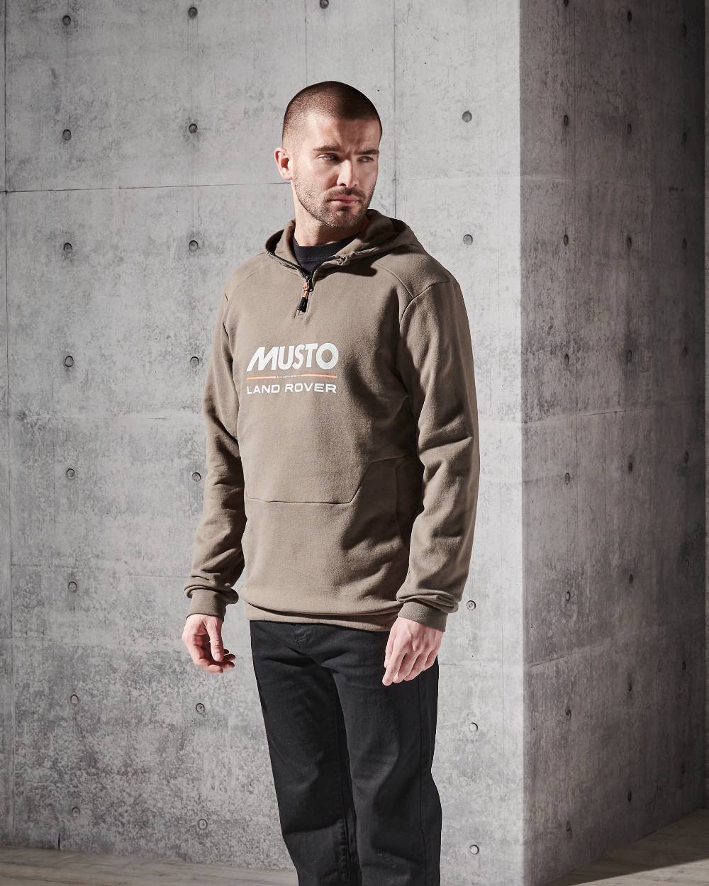 Musto Mens Land Rover Hoodie 2.0 in Crocodile 