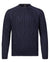 Musto Mens Marina Cable Knit Jumper in Navy #colour_navy