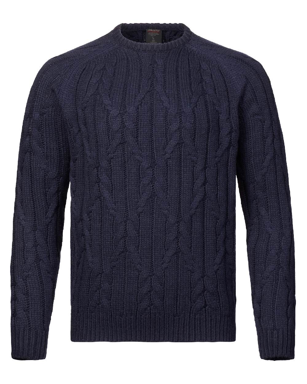 Musto Mens Marina Cable Knit Jumper in Navy 