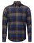 Musto Mens Marina Plaid Long Sleeve Shirt 2.0 in Dark Cobalt #colour_dark-cobalt