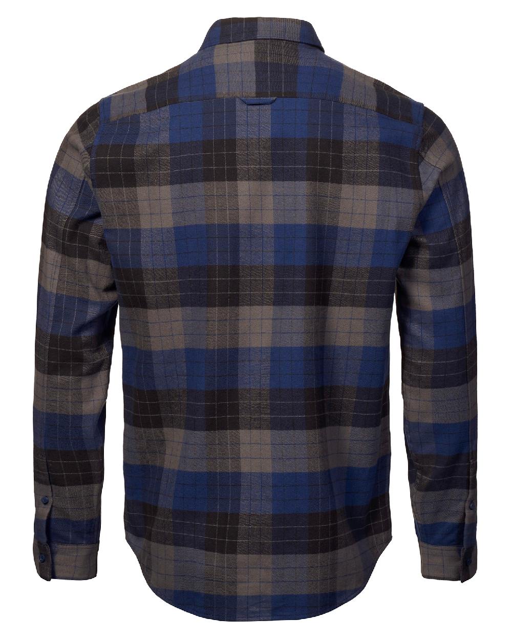 Musto Mens Marina Plaid Long Sleeve Shirt 2.0 in Dark Cobalt 