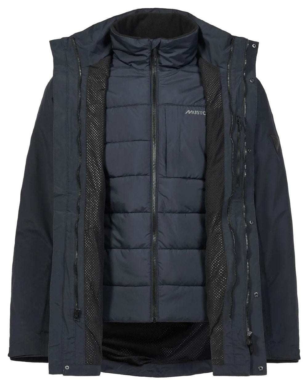 Musto Mens Marina Primaloft 3 in 1 Parka in Navy 