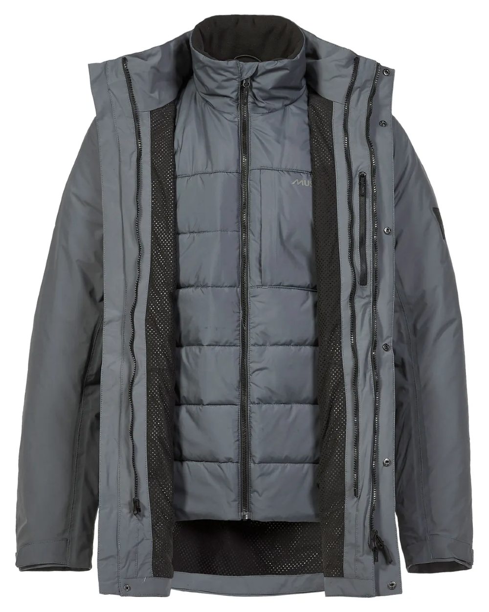 Musto Mens Marina Primaloft 3 in 1 Parka in Turbulence 