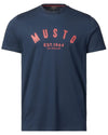 Musto Mens Marina Short Sleeve T-Shirt in Navy #colour_navy