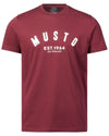 Musto Mens Marina Short Sleeve T-Shirt in Windsor Wine #colour_windsor-wine