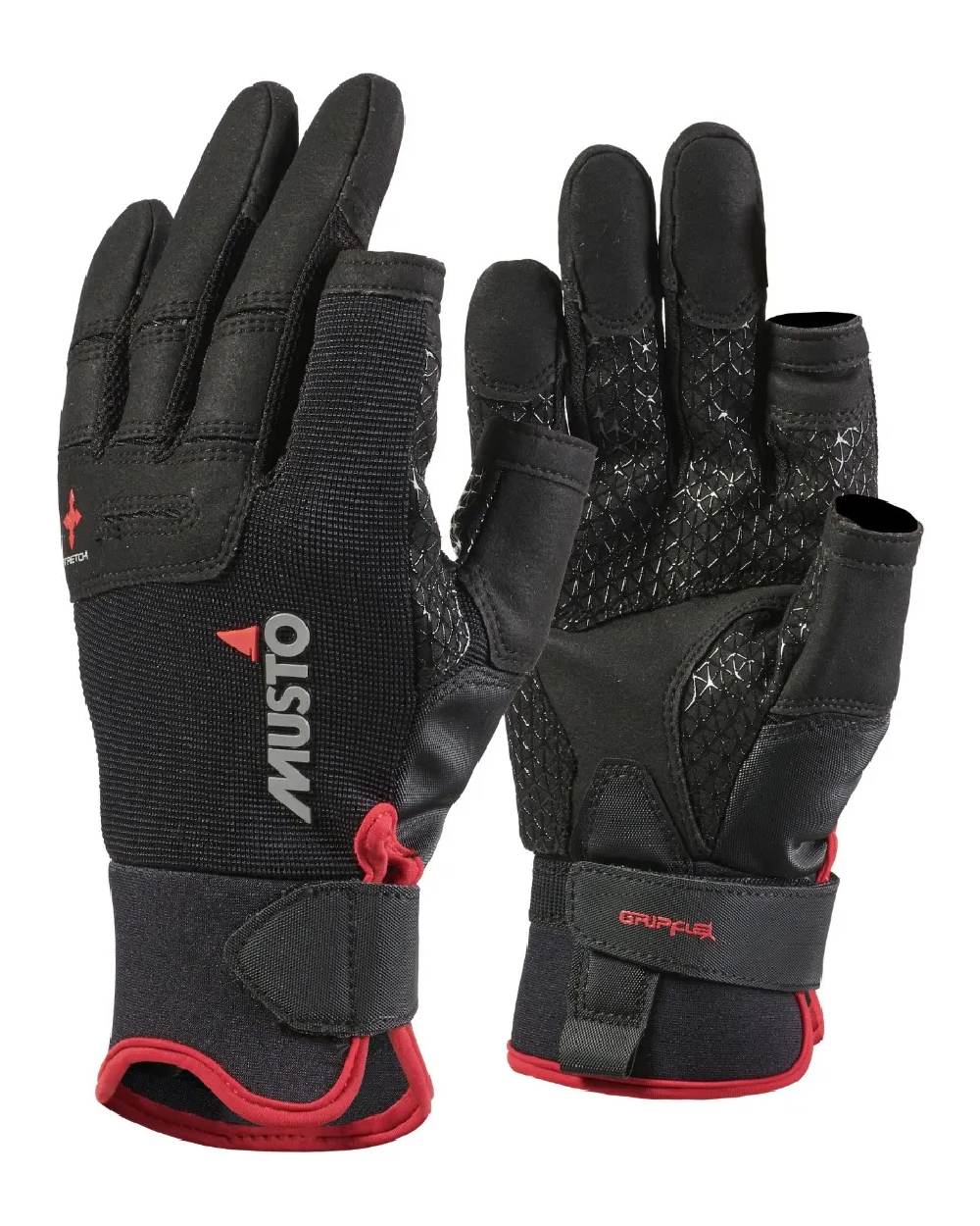 Musto Performance Long Finger Gloves in Black 