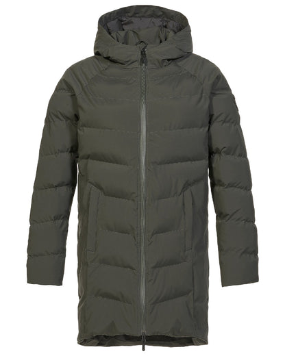 Musto Womens Marina Long Quilted Jacket in Field Green 