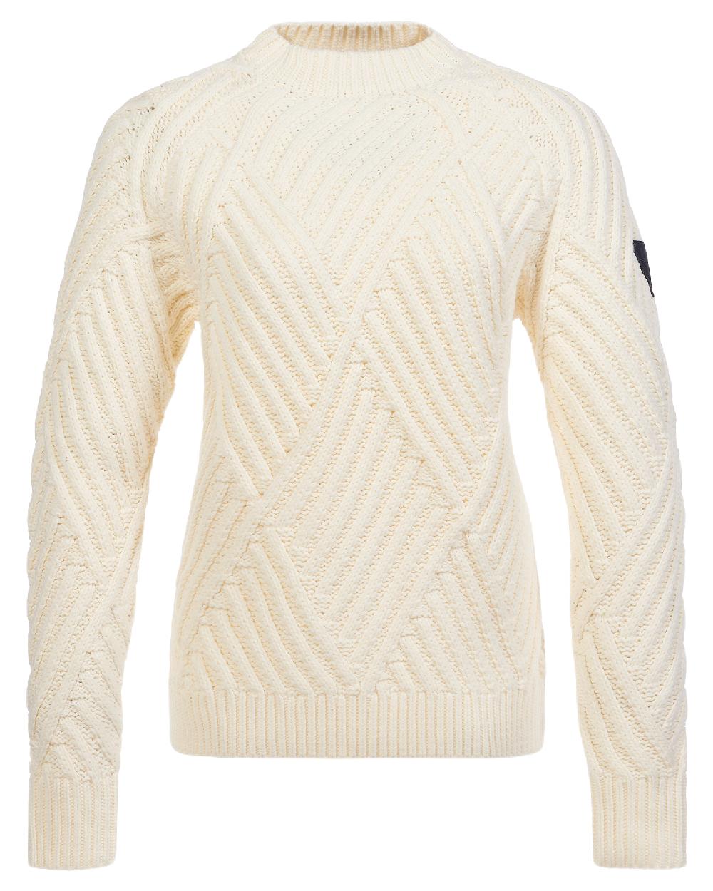 Musto Womens Marina Raised Crew Neck Knit In Antique Sail White 