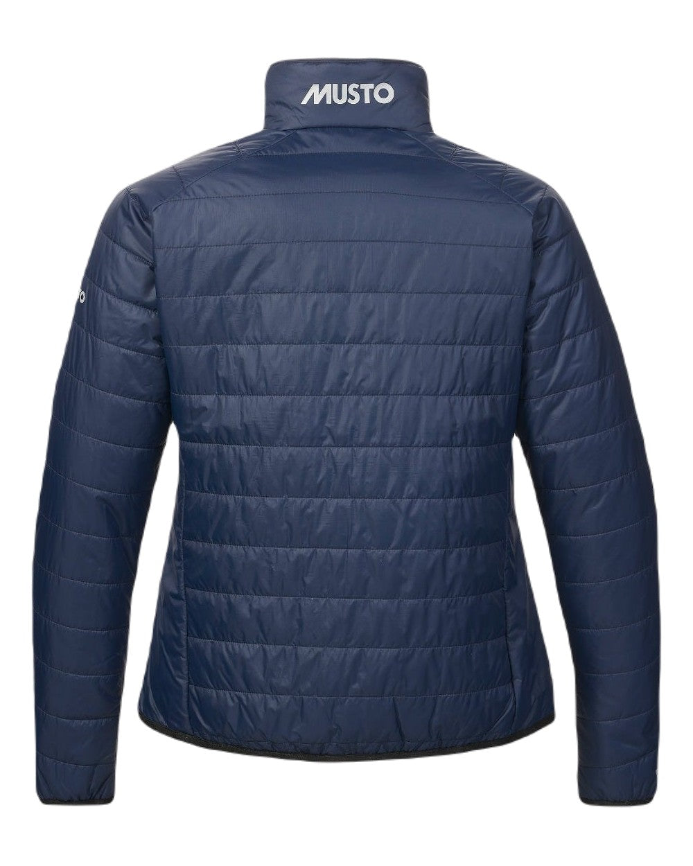 Navy Coloured Musto Womens Primaloft Jacket On A White Background 