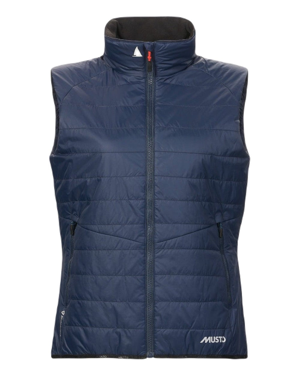 Navy Coloured Musto Womens Primaloft Vest On A White Background 