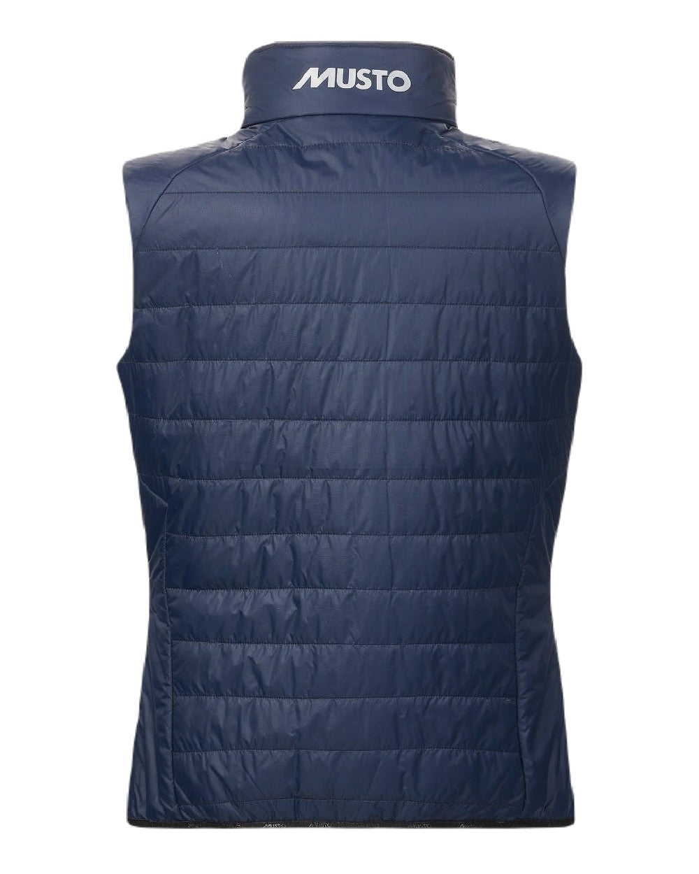 Navy Coloured Musto Womens Primaloft Vest On A White Background 