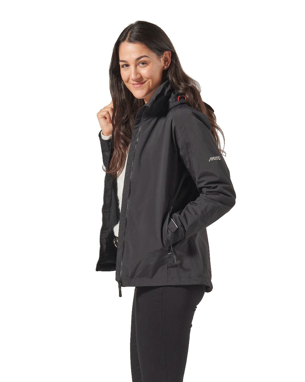 Black coloured Musto Womens Sardinia Jacket 2.0 on White background 