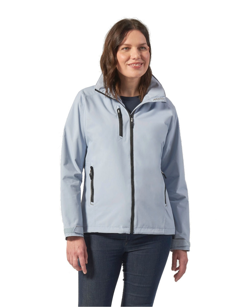 Good Grey coloured Musto Womens Sardinia Jacket 2.0 on White background 