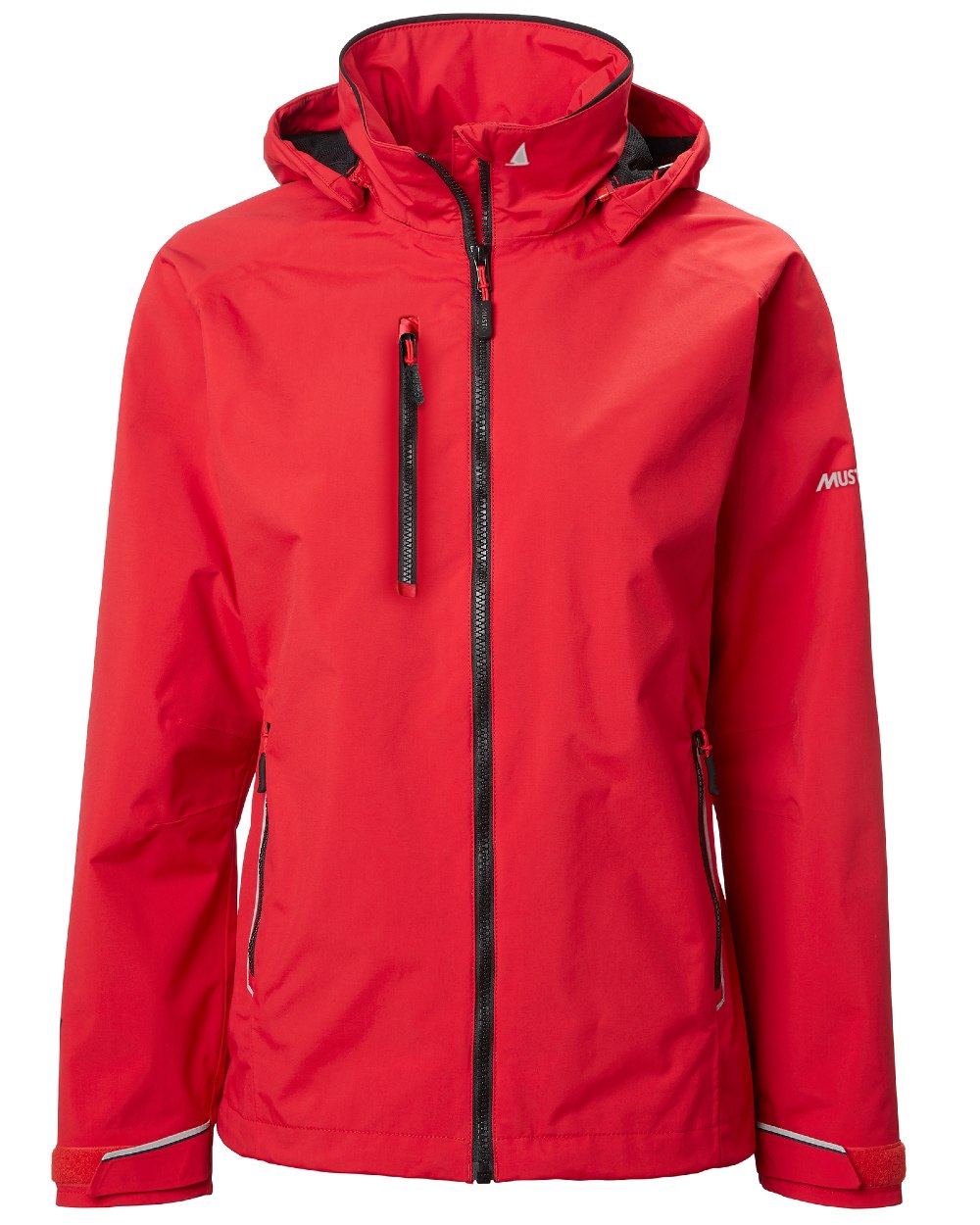 True Red coloured Musto Womens Sardinia Jacket 2.0 on White background 