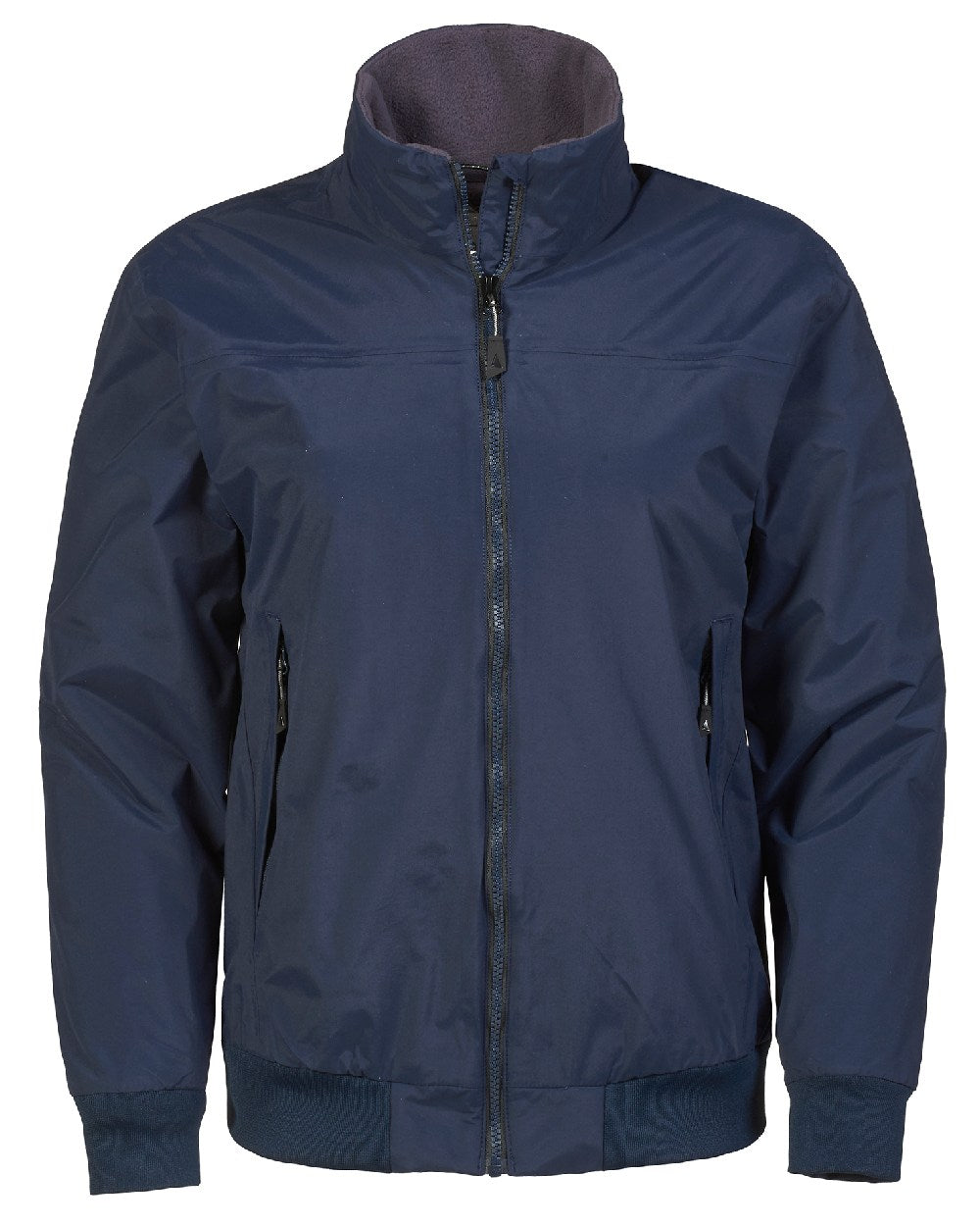 Navy/Carbon coloured Musto Womens Snug Blouson Jacket on White background 