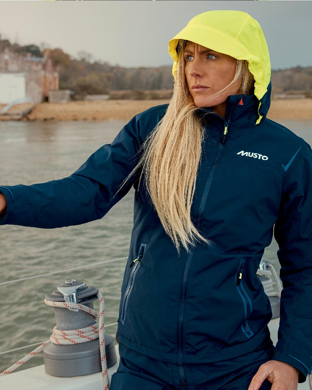 Musto Womens BR1 Solent Jacket in True Navy 