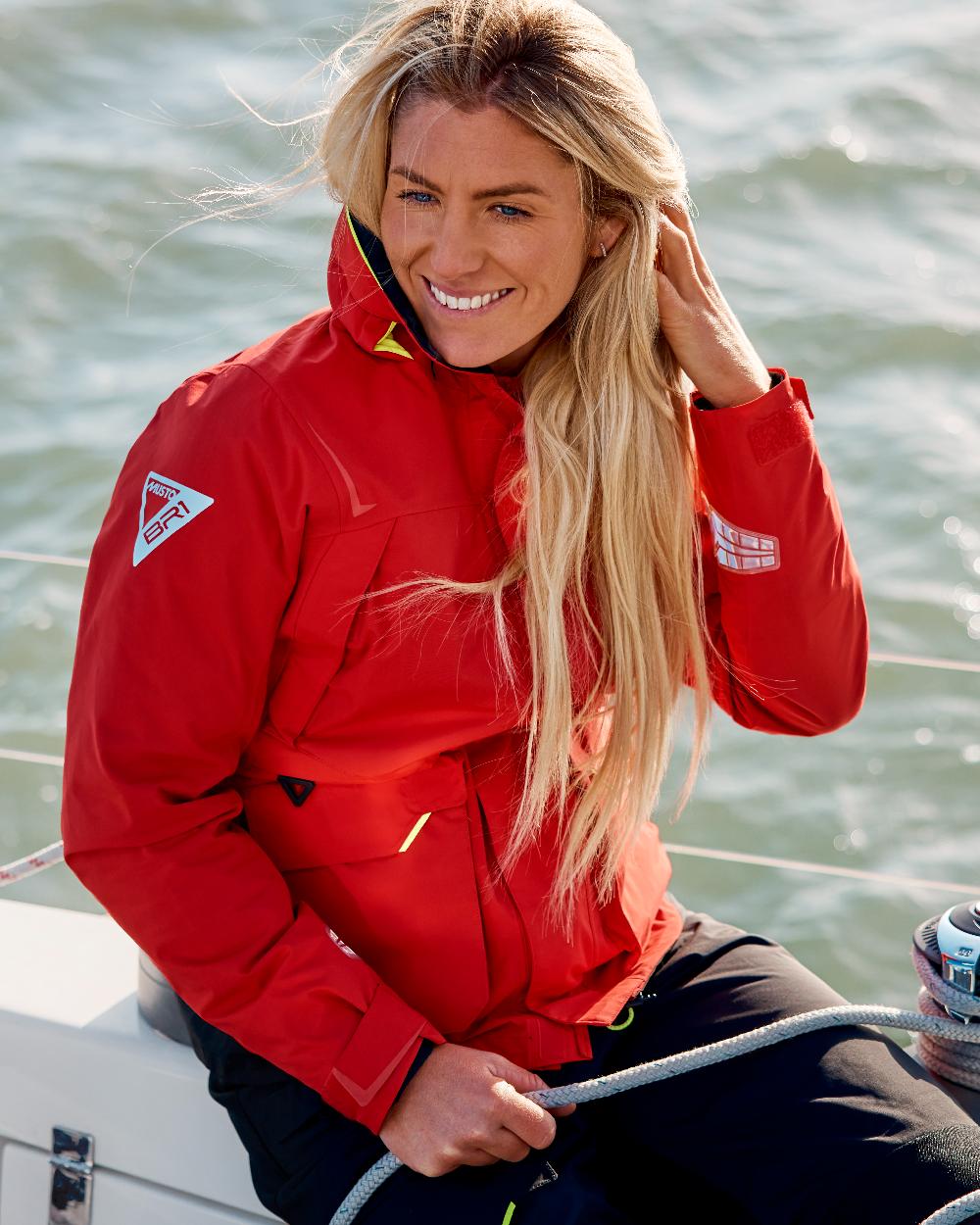 Musto Womens BR1 Channel Jacket in True Red 