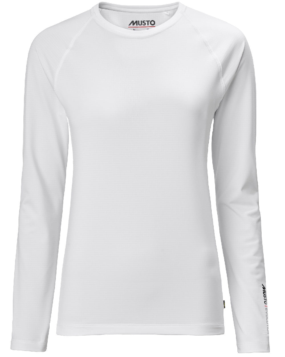 Musto Womens Evolution Sunblock Long Sleeve T-Shirt 2.0 in White