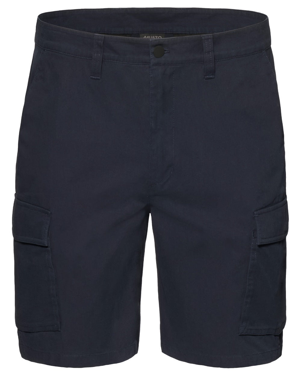 Navy coloured Musto Mens Original Cargo Shorts on white background 