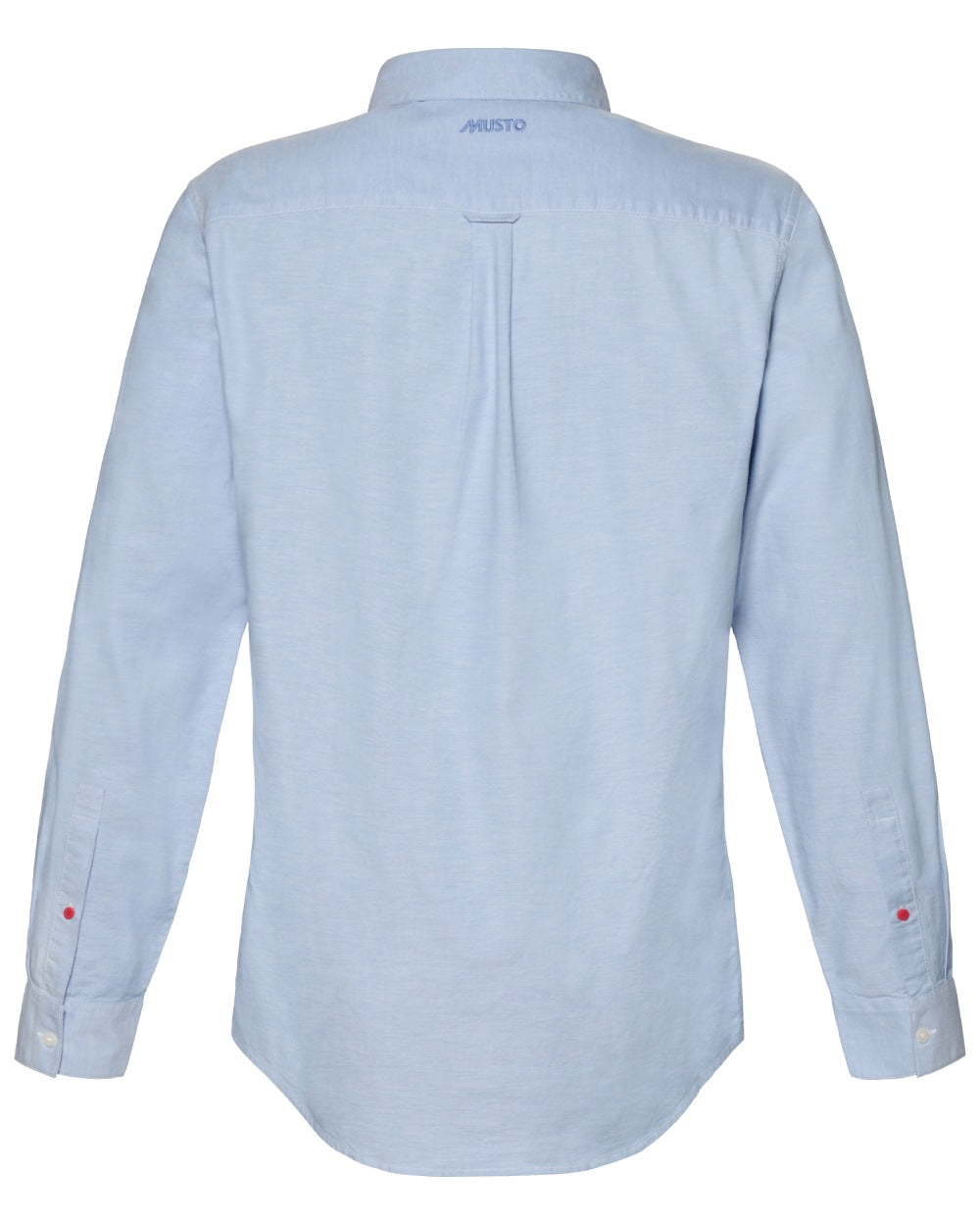 Pale Blue coloured Musto Mens Original Oxford Shirt on white background 