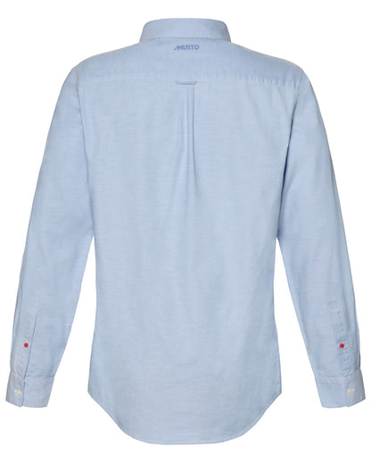 Pale Blue coloured Musto Mens Original Oxford Shirt on white background 