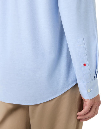 Pale Blue coloured Musto Mens Original Oxford Shirt on white background 