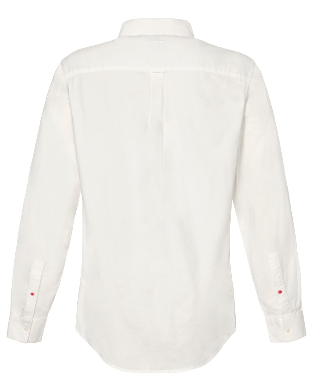 White coloured Musto Mens Original Oxford Shirt on white background 