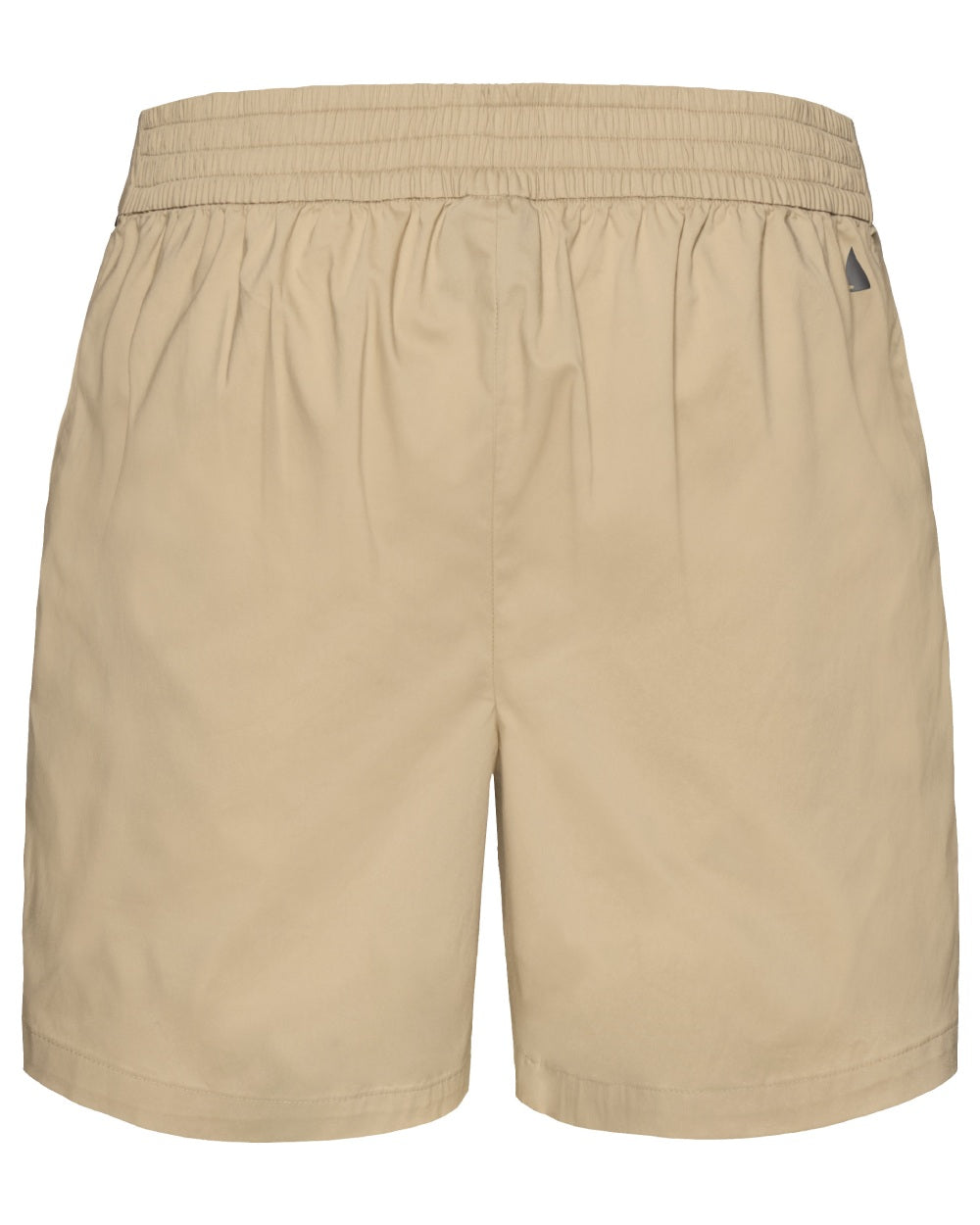 Beige coloured Musto Womens Evo Fast Dry Shorts on white background 