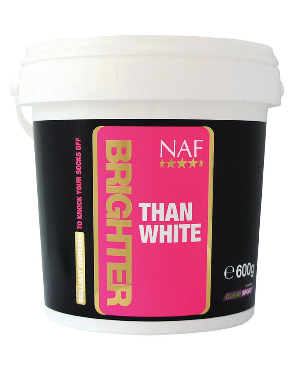 NAF Brighter Than White Whitener 600GM on white background