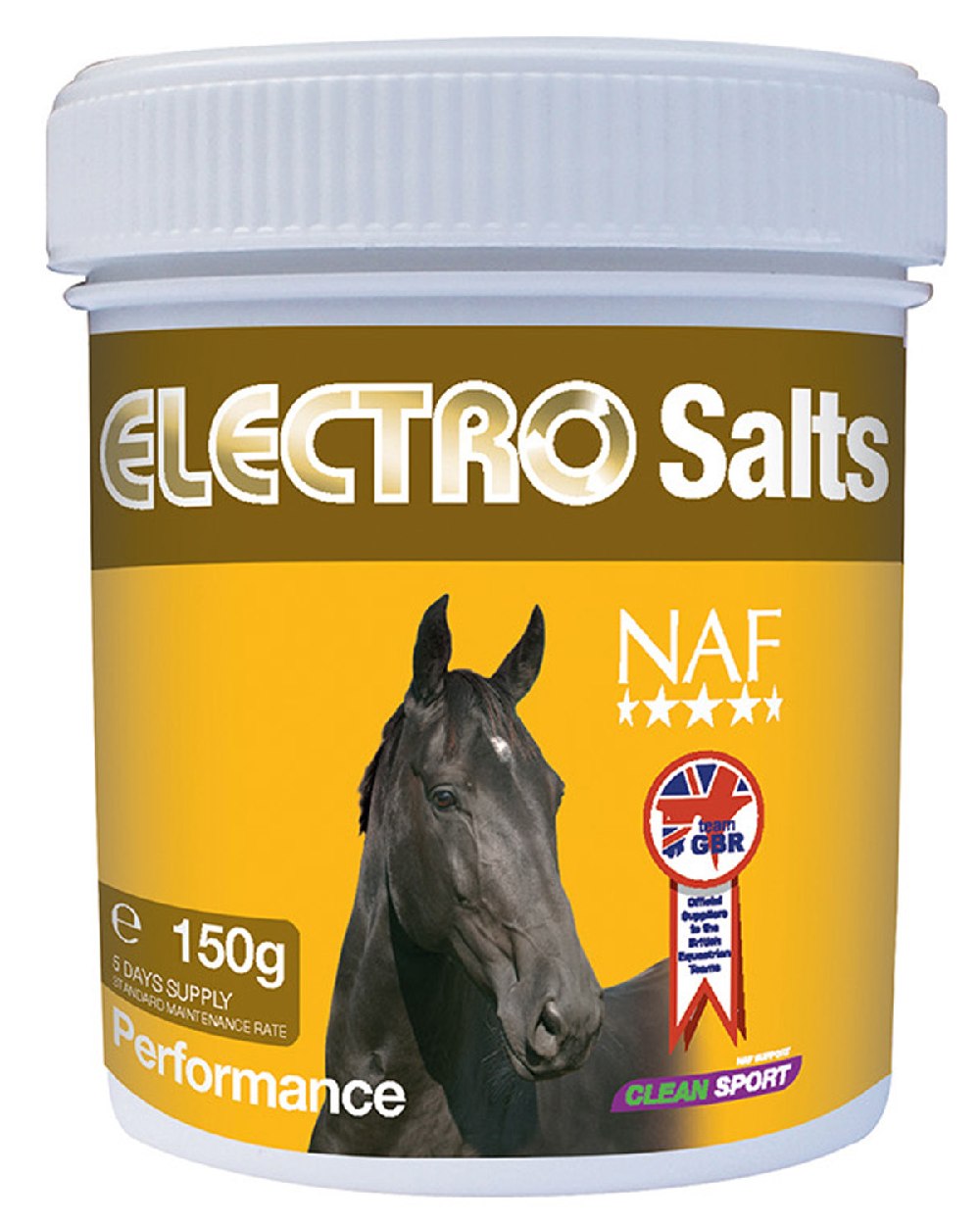 NAF Electro Salts 150g on white background