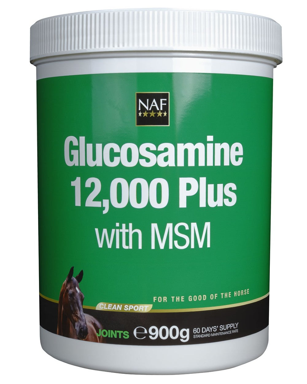 NAF Glucosamine 12,000 Plus With Msm 900g on white background