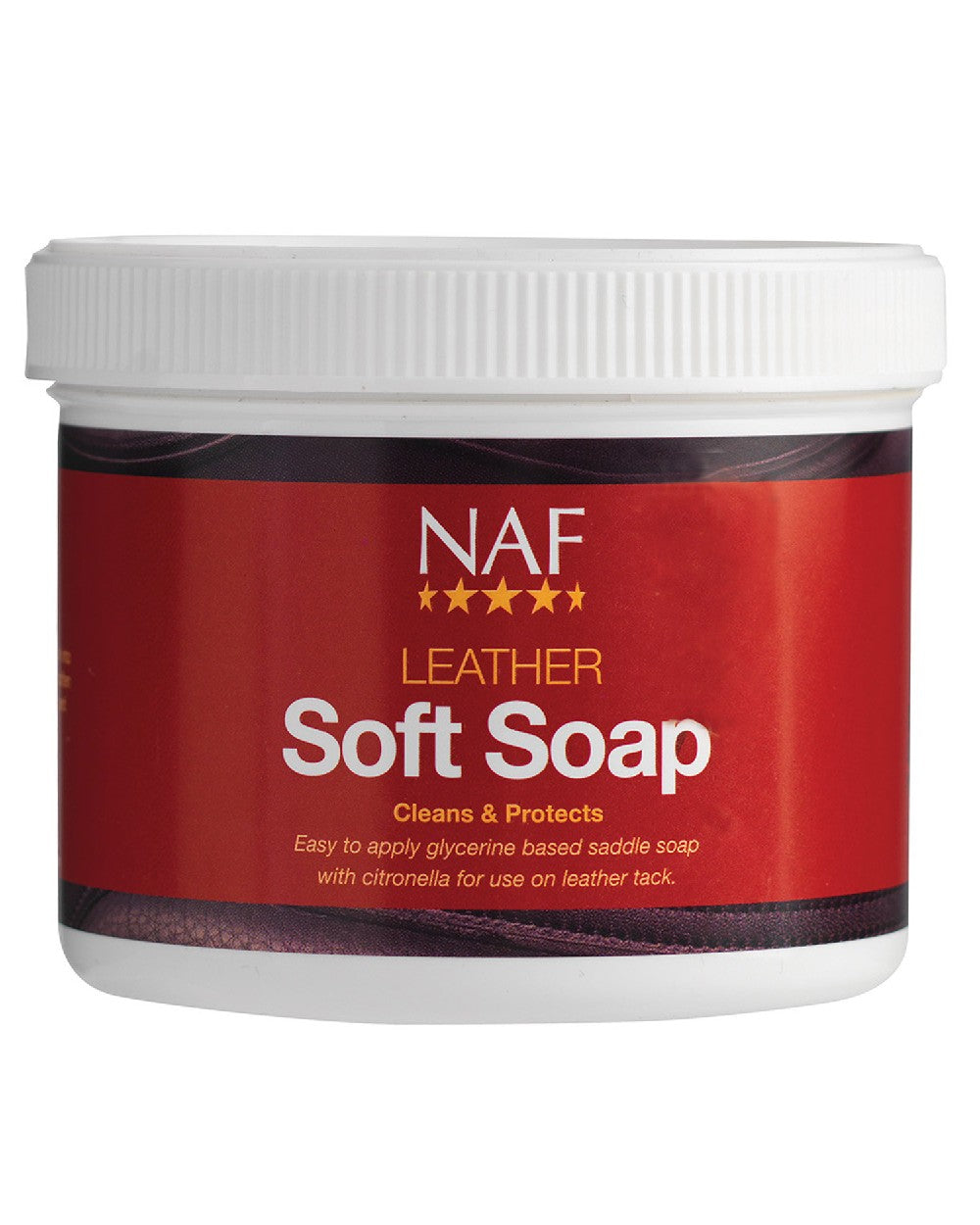 NAF Leather Soft Soap on white background