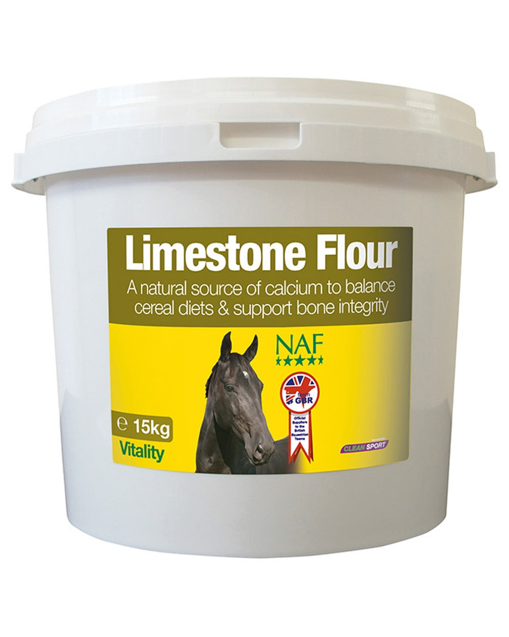 NAF Limestone Flour 15kg on white background