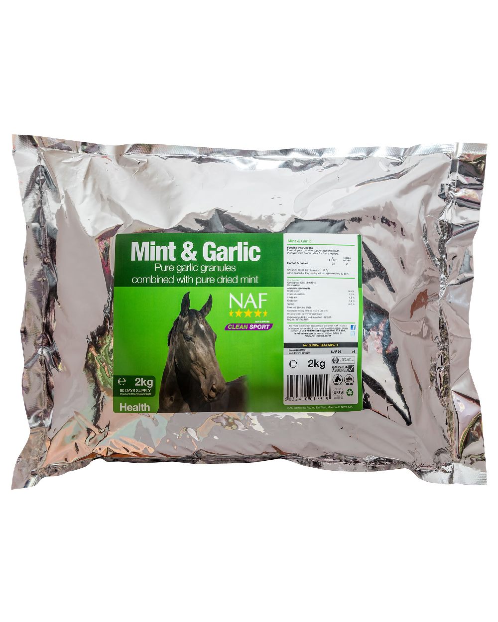 NAF Mint &amp; Garlic 2kg on white background