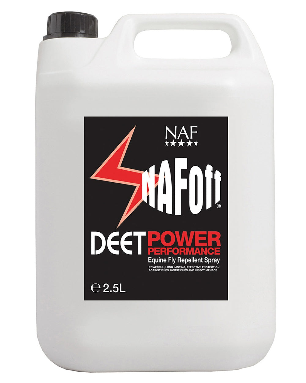 NAF Off Deet Power Performance 2.5l on white background