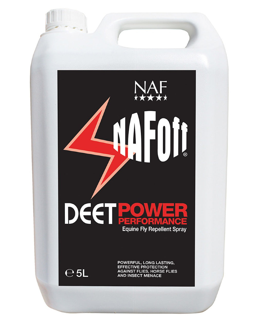 NAF Off Deet Power Performance 5l on white background