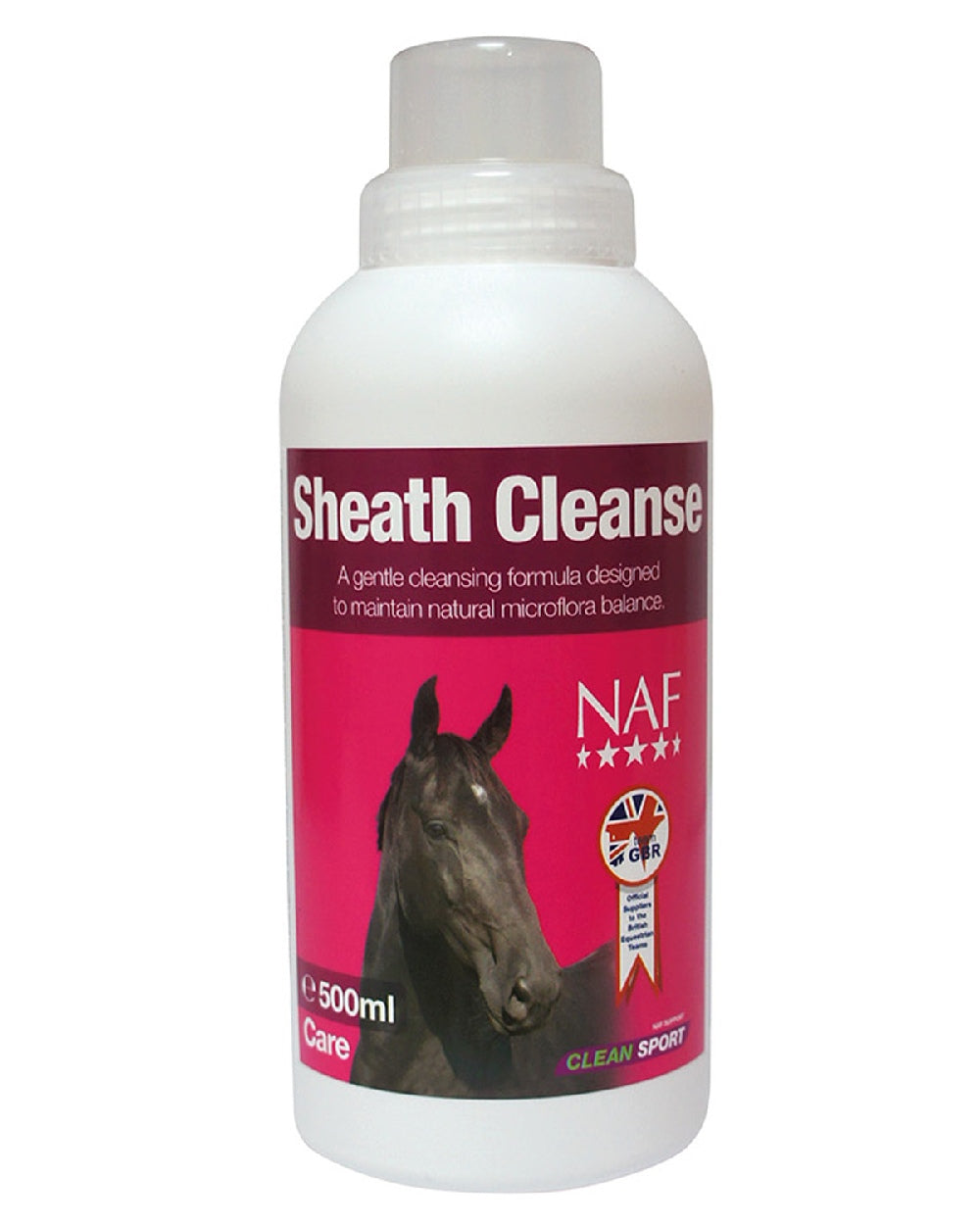 NAF Sheath Cleanse 500ml on white background