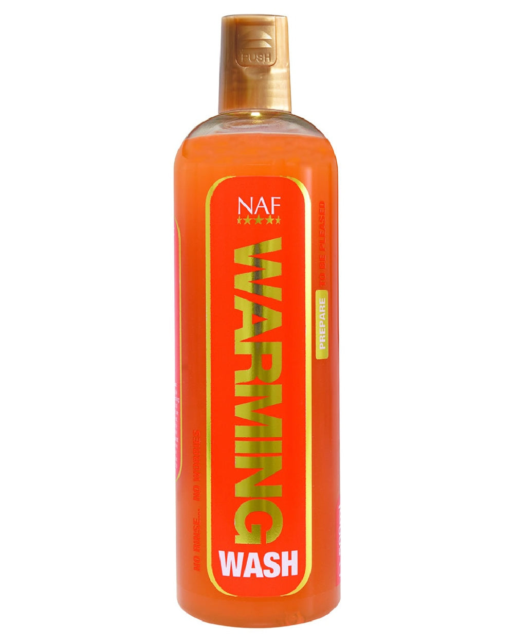 NAF Warming Wash 500ml on white background