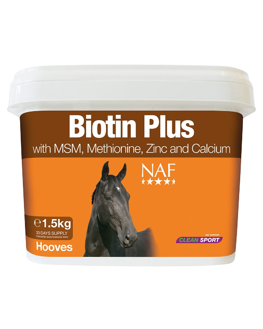 NAF Biotin Plus 1.5kg on white background