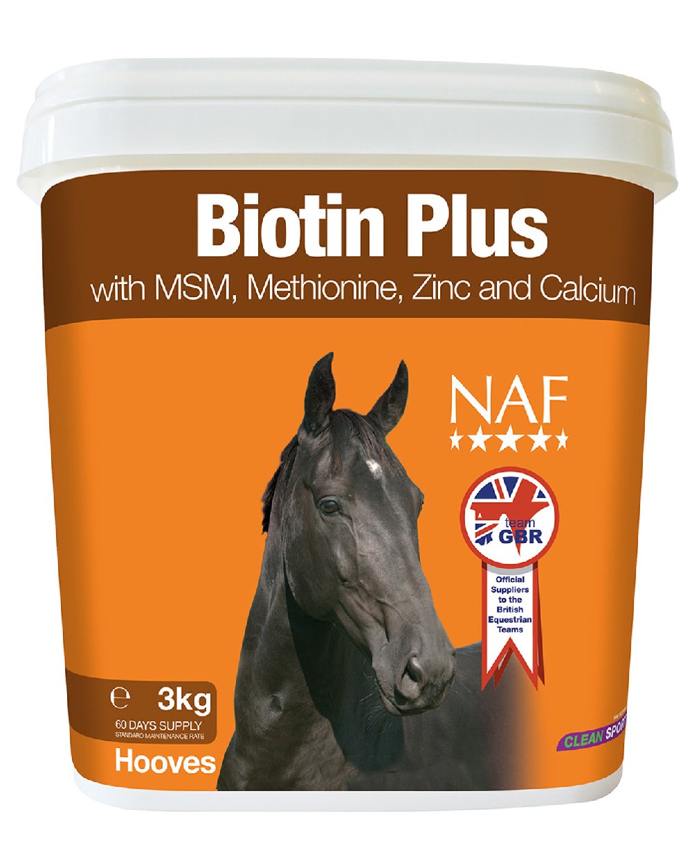 NAF Biotin Plus 3 kg on white background