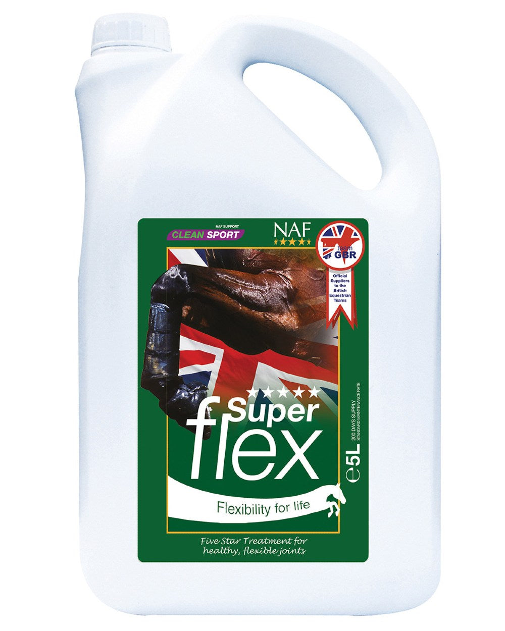 NAF Five Star Superflex Liquid 5lt on white background
