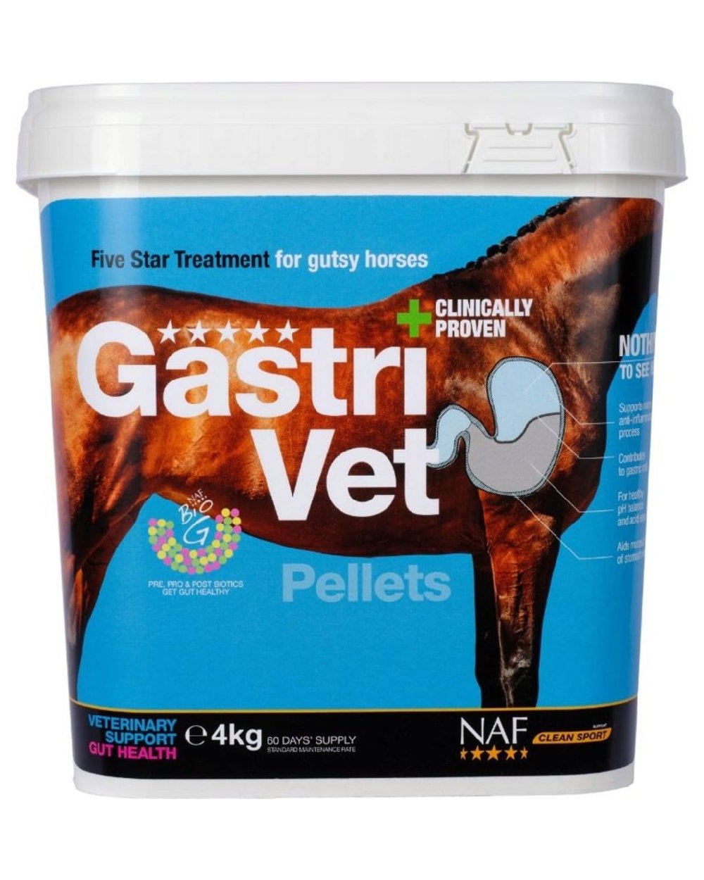 Naf Gastrivet Pellets 4kg on white background