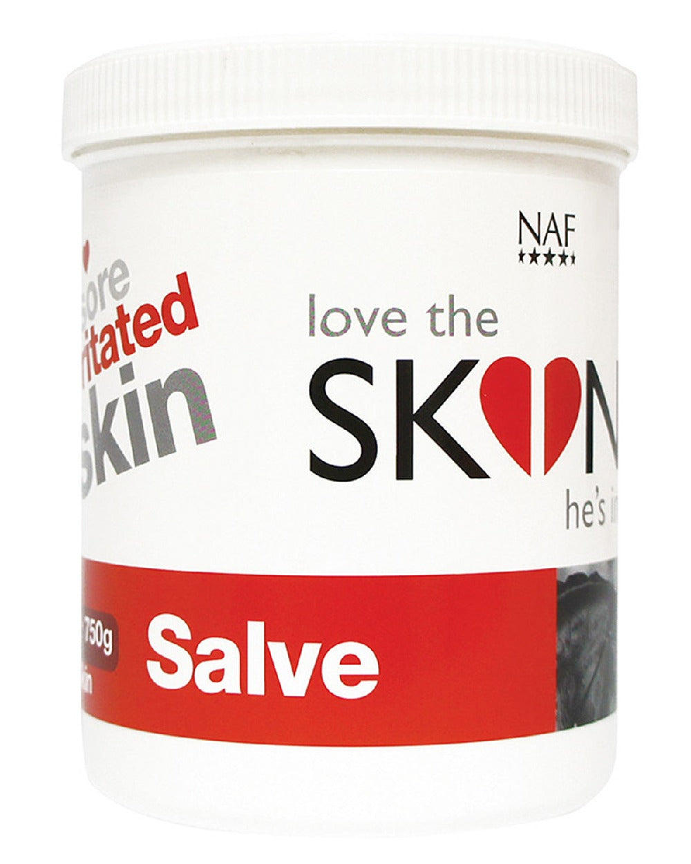 NAF Love The Skin Hes In Skin Salve on white background