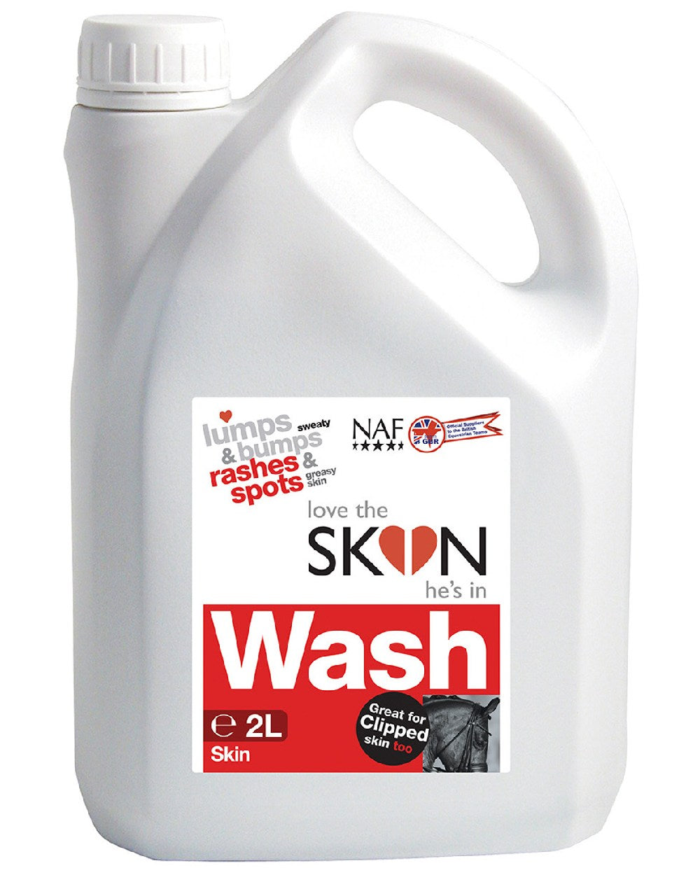 NAF Love The Skin Hes In Skin Wash 2lt on white background