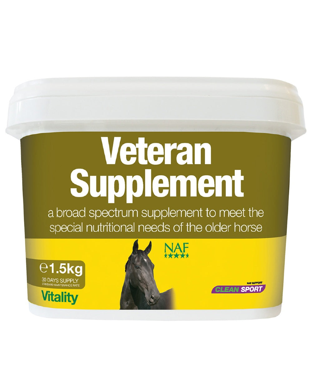 NAF Veteran Supplement 1.5kg on white background