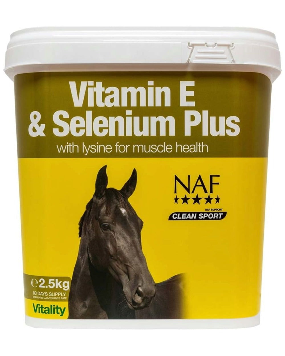 NAF Vitamin E &amp; Selenium Plus 2.5kg on white background