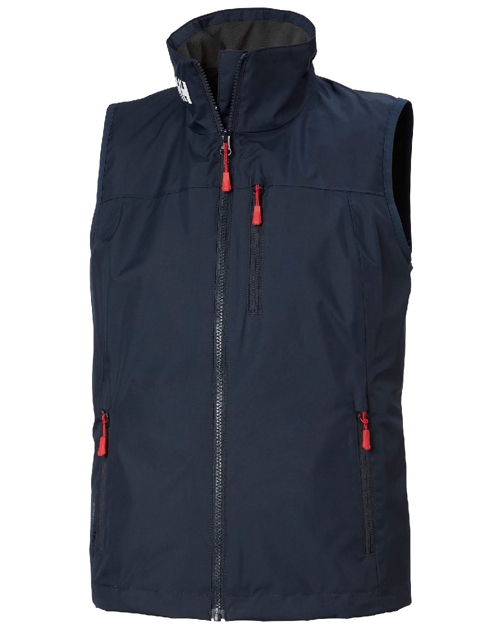 Navy coloured Helly Hansen Womens Crew Sailing Vest 2.0 on white background 