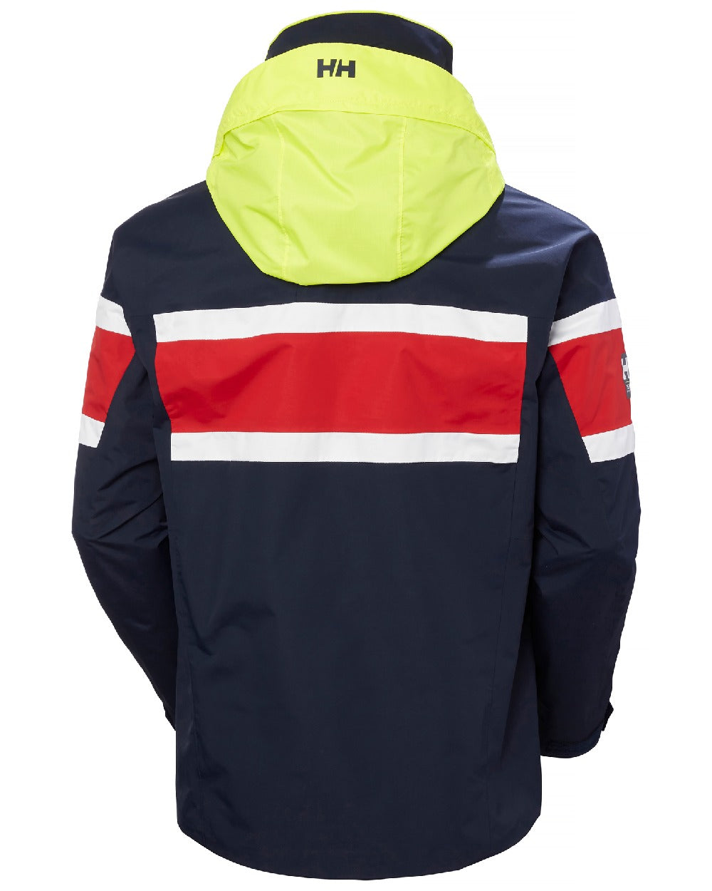 Navy coloured Helly Hansen Mens Salt Original Sailing Jacket on white background 