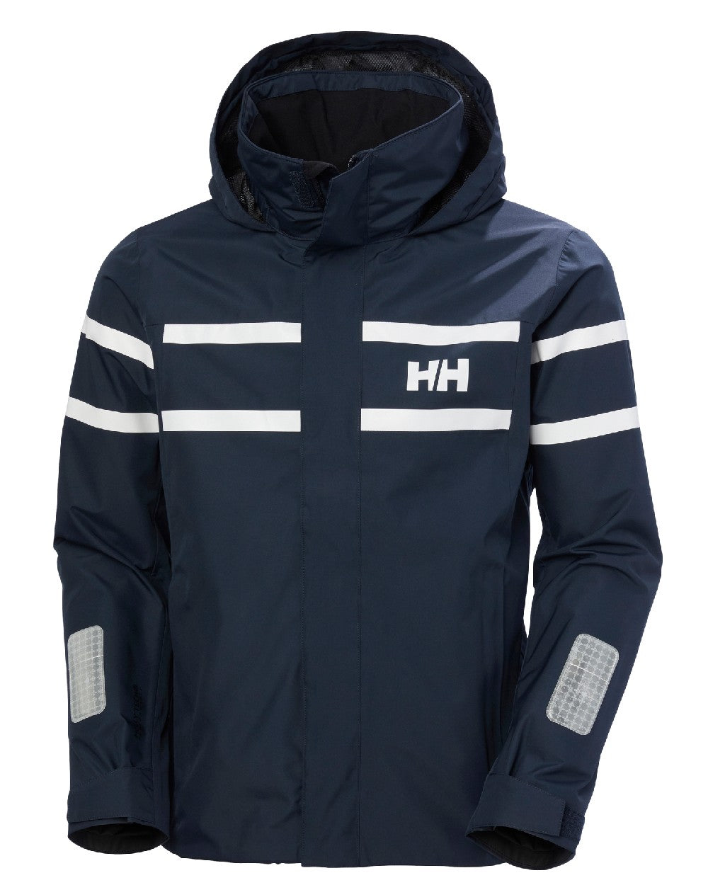 Navy coloured Helly Hansen Mens Salt Inshore Jacket on white background 